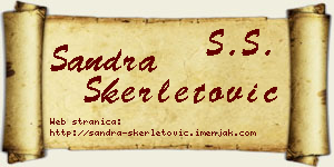 Sandra Skerletović vizit kartica